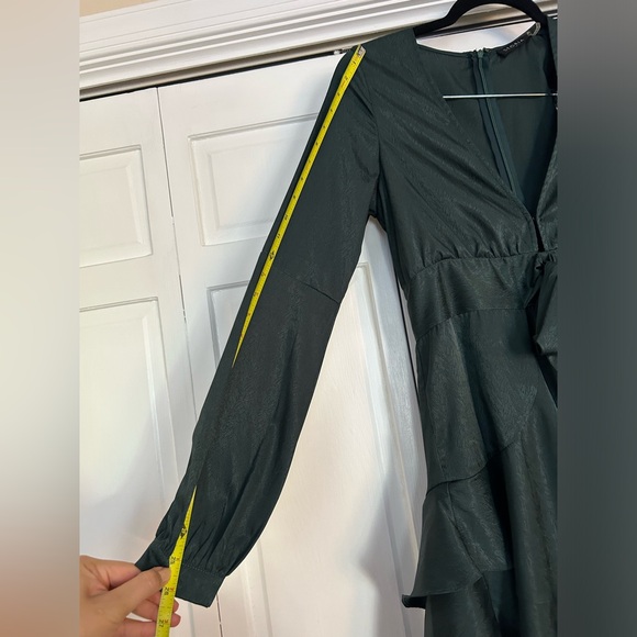 Formal Emerald Ruffle Romper - Picture 5 of 8